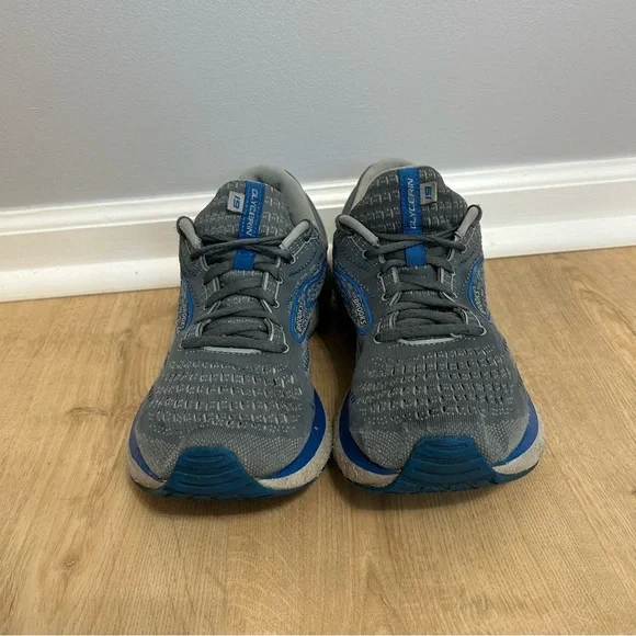 Brooks Glycerin 19 Gray Blue Athletic Running Shoes Sneakers Men’s Size 10 - Picture 2 of 8